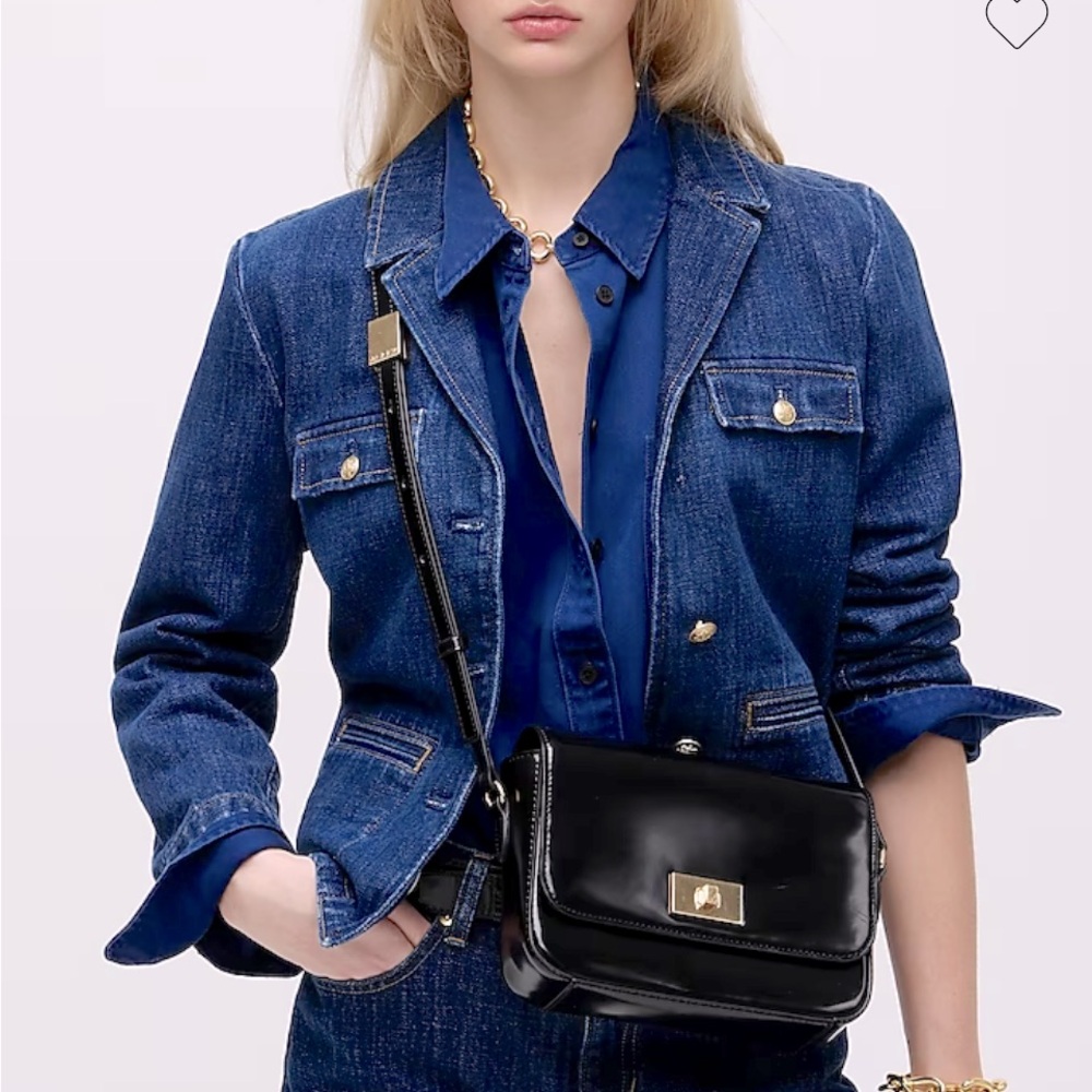 NWT JCrew Edie crossbody bag in Italian leather